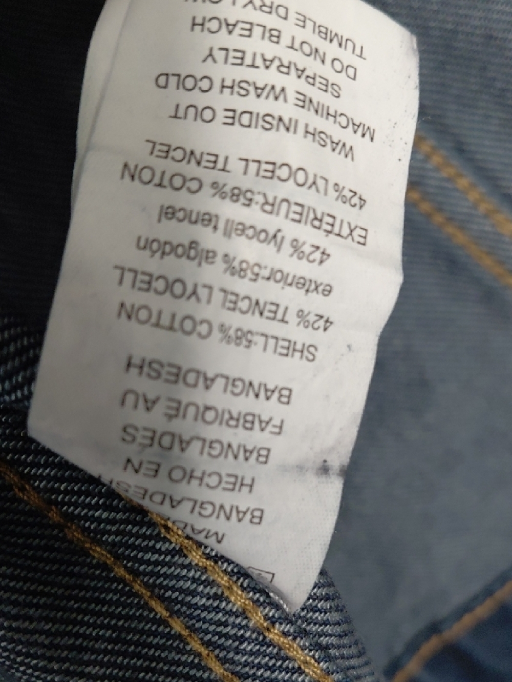 Michael Kors Indigo Denim Jacket with Gold Buttons - Picture 6 of 7